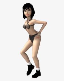 Sexy Girl Rigged And Animated 3d Model - Lingerie Top, HD Png Download, Transparent PNG