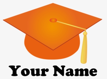 Graduation Cap Picture - Graduation Cap Clip Art Orange, HD Png Download, Transparent PNG