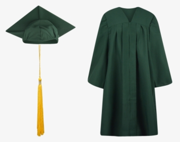 Cap And Gown Dark Green, HD Png Download, Transparent PNG