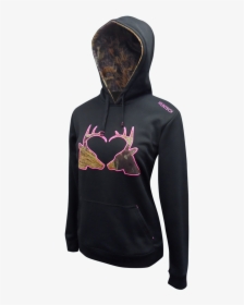 Huntech Womens Stag Hoodie - Hoodie, HD Png Download, Transparent PNG