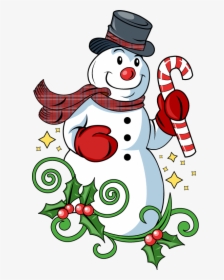 Holiday Snowman Clip Art Free Clipart Images - Clip Art Christmas Snowman, HD Png Download, Transparent PNG