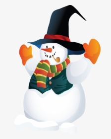 Snowman Clipart Free - Christmas, HD Png Download, Transparent PNG