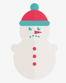 A Sad Snowman - Illustration, HD Png Download, Transparent PNG