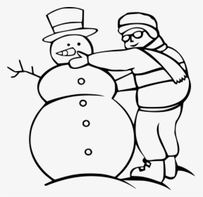 Clip Art Making Medium Image Png - Building A Snowman Drawing, Transparent Png, Transparent PNG