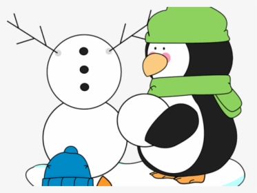 Winter Snow Clipart Winter Fun - Building A Snowman Clipart, HD Png Download, Transparent PNG