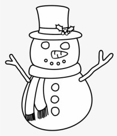 Transparent Snowman Face Clipart Black And White - Digital Stamp, HD Png Download, Transparent PNG