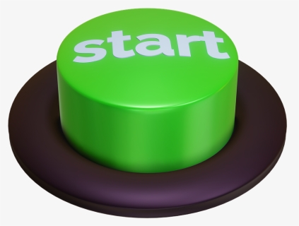 Start, Button, 3d, Switch, Press, Design, Green, Begin - Birthday Cake, HD Png Download, Transparent PNG