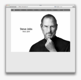 Steve Jobs On Apple Homepage - Famous It Personalities Of Computer, HD Png Download, Transparent PNG