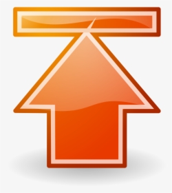 Go Top Orange Button Tango Style - Transparent Up Arrow Icon Png, Png Download, Transparent PNG