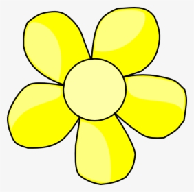 Yellow Flower Svg Clip Arts - Daisy Clip Art Black And White, HD Png Download, Transparent PNG