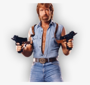 Chuck Norris Guns , Png Download - Chuck Norris, Transparent Png, Transparent PNG