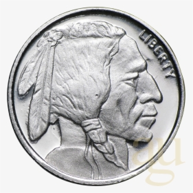 Silver Coin Png Image With Transparent Background - 1 10 Oz Buffalo Silver, Png Download, Transparent PNG