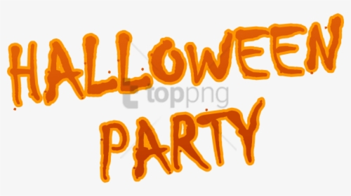 Halloween Party Png - Calligraphy, Transparent Png, Transparent PNG