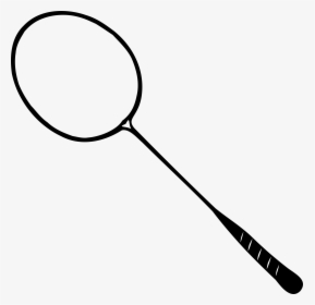 Badminton Racket Clip Arts - Clipart Black And White Racket, HD Png Download, Transparent PNG