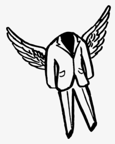 Monochrome - Wingsuit Drawing, HD Png Download, Transparent PNG