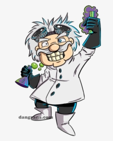 Mad Scientist Cartoon - Mad Scientist Clipart, HD Png Download, Transparent PNG