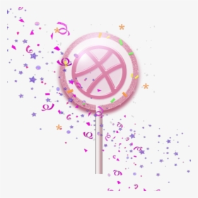 #mq #pink #lollipop #candy #confetti - Stars And Confetti Pink, HD Png Download, Transparent PNG
