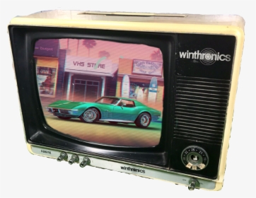 #retro #70s #80s #70 #80 #movie #bmw #car #crt #tv - Vaporwave Wallpaper Corvette, HD Png Download, Transparent PNG
