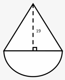 Perimeter Of Semicircle And Triangle, HD Png Download, Transparent PNG