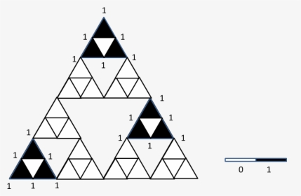 A - Sierpinski Triangle Level 3, HD Png Download, Transparent PNG