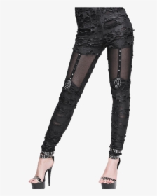 Ripped Fishnet Womens Legging, HD Png Download, Transparent PNG