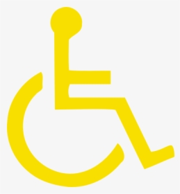 Light Yellow Handicapped Symbol Svg Clip Arts - Person With Disability Sign Cr, HD Png Download, Transparent PNG