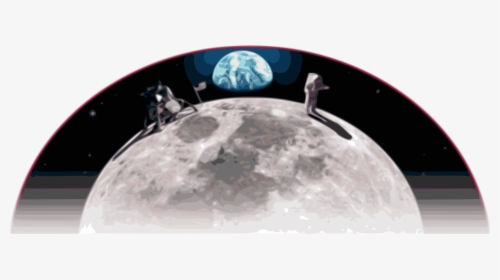 Man On The Moon Clip Arts - Man On Moon Transparent, HD Png Download, Transparent PNG