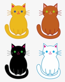 Cute Black Cat Cartoon, HD Png Download, Transparent PNG