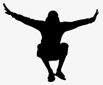 Jump Silhouette Png Free Image - Man Jumping Silhouette Png, Transparent Png, Transparent PNG