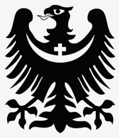 Cross, Silhouette, Eagle, Crescent, - Black Eagle Coat Of Arms, HD Png Download, Transparent PNG