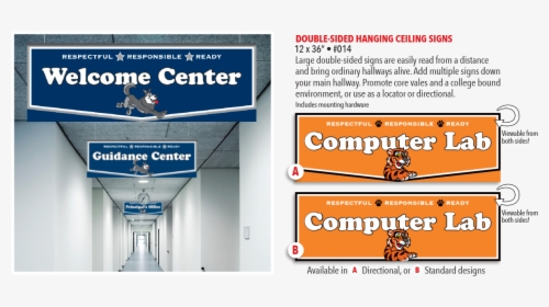 Double Sided Hanging Ceiling Signs - Double Sided Hanging Signs, HD Png Download, Transparent PNG