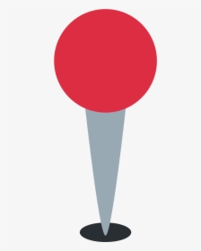 Transparent Push Pin Png - Round Pushpin Emoji, Png Download, Transparent PNG
