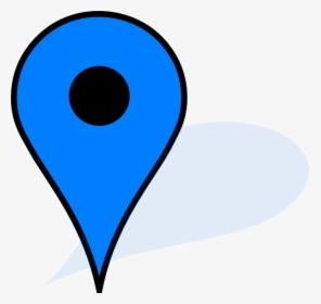 Pushpin Google Svg Clip Arts - Blue Marker Google Maps, HD Png Download, Transparent PNG