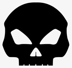 Skeleton Head Clipart Death Skull - Black Skull Clip Art, HD Png Download, Transparent PNG