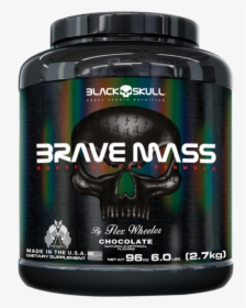 Brave Mass - Black Skull - Brave Mass Black Skull, HD Png Download, Transparent PNG