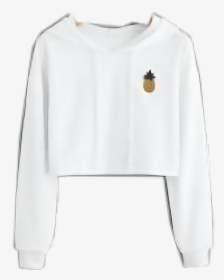 #croptop #croptops #sweatshirt #white #pineapple #png - Transparent White Crop Top Png, Png Download, Transparent PNG