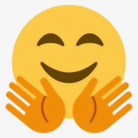 Wave Emoji Png - Hugging Emoji Twitter, Transparent Png, Transparent PNG
