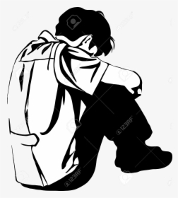 depressed people clipart png