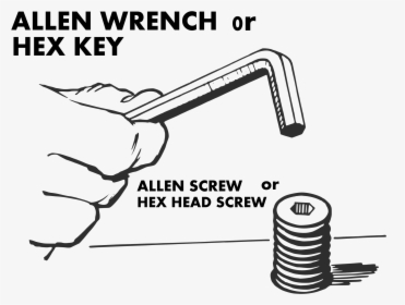 Hex Key And Screw Clip Arts - Allen Key Or Hex Key, HD Png Download, Transparent PNG