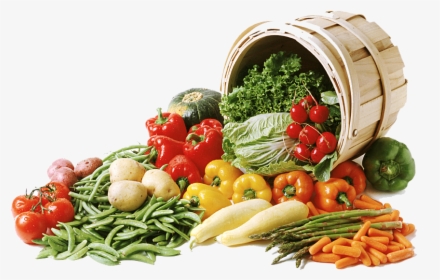 Transparent Fruits And Vegetables Png - All Vegetables In A Basket, Png Download, Transparent PNG