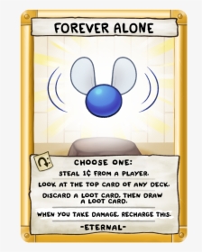 Forever Alone - Binding Of Isaac Four Souls Blue Baby, HD Png Download, Transparent PNG