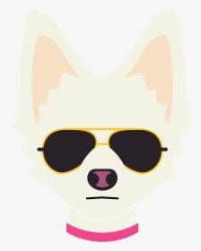 Forever Alone Face Png - Dog With Glasses Transparent, Png Download, Transparent PNG