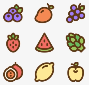 Fruits And Vegetables Cartoon Png, Transparent Png, Transparent PNG