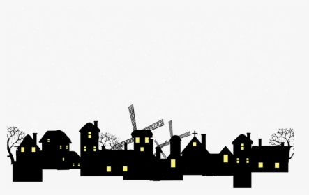 Silhouette House Building - 房屋 剪影, HD Png Download, Transparent PNG