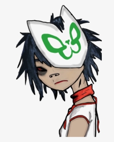 I Did A Noodle Drawing It Took Me Forever Tho Goril - Cartoon, HD Png Download, Transparent PNG