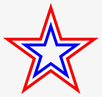Red White Blue Star - Cowboys Star, HD Png Download, Transparent PNG
