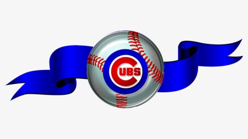 Chicago Cubs Logo, Chicago Cubs Baseball, Cubs Fan, - Red Ribbon Banner Png, Transparent Png, Transparent PNG