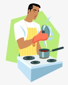 Man Cooking Png - Cartoon Guy Cooking Png, Transparent Png, Transparent PNG