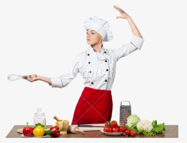 Transparent Female Chef Png - Chefs With White Background, Png Download, Transparent PNG