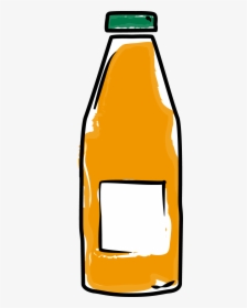 Lemonade Clipart Orange Juice - Orange Juice Bottle Clipart, HD Png Download, Transparent PNG